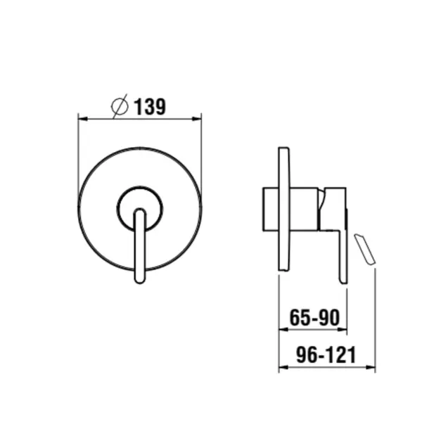 Laufen - Lua - Zuhany csaptelep - H3310860040001 – 2. kép