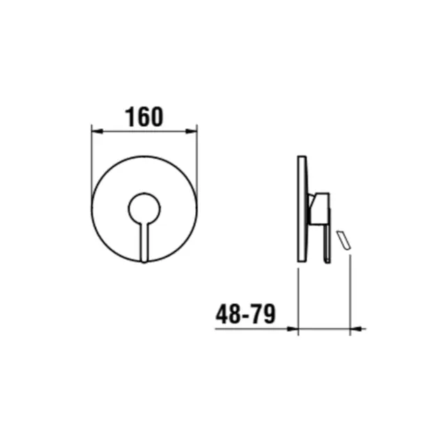 Laufen - Lua - Zuhany csaptelep - H3310860048001 – 2. kép