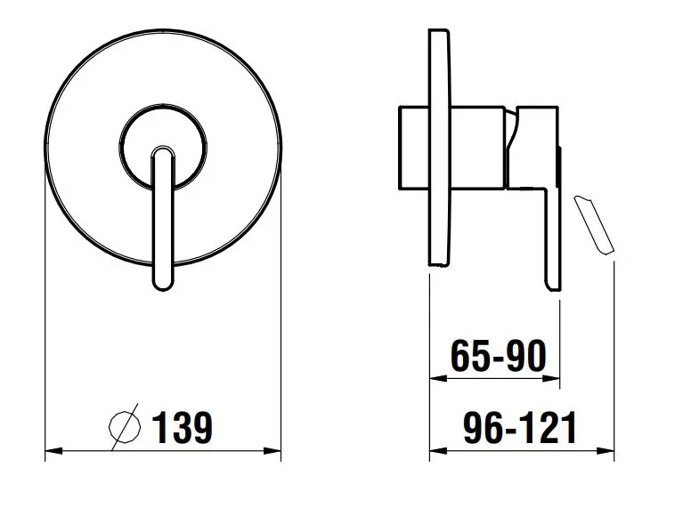 Laufen - Lua - Zuhany csaptelep - H3310860810001 – 2. kép
