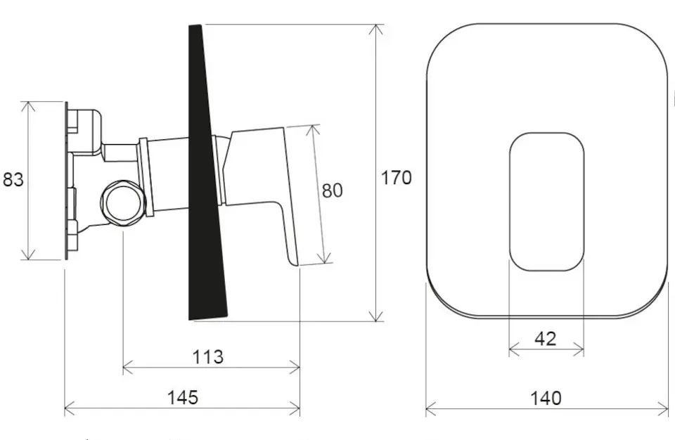 Ravak - 10° Free - Zuhany csaptelep - X070159 – 2. kép