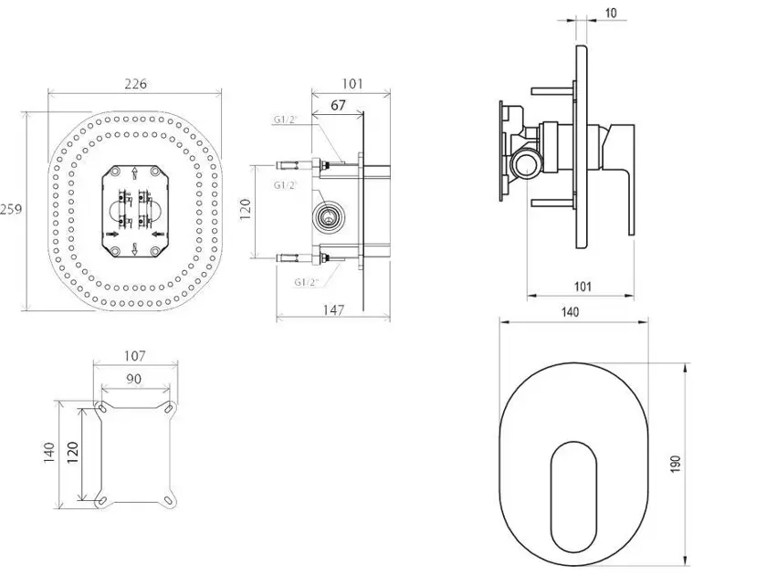 Ravak - Chrome - Zuhany csaptelep - X070057 – 2. kép