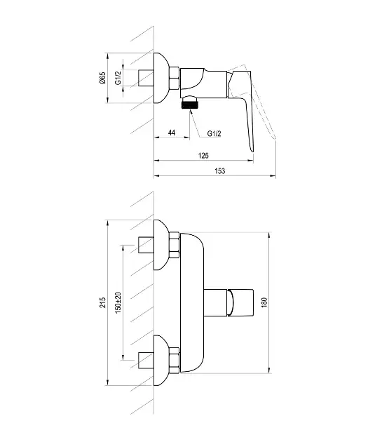 Ravak - Classic - Zuhany csaptelep - X07S118 – 2. kép