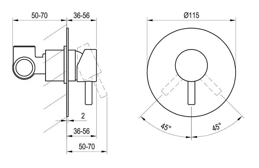Ravak - Espirit - Zuhany csaptelep - X070248 – 2. kép