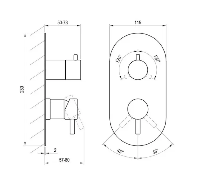 Ravak - Espirit - Zuhany csaptelep - X070607 – 2. kép