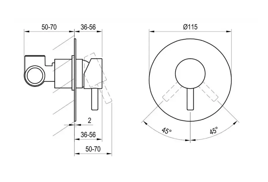 Ravak - Espirit - Zuhany csaptelep - X070609 – 2. kép