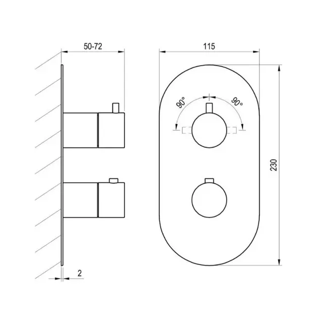 Ravak - Espirit - Zuhany csaptelep - X070610 – 2. kép