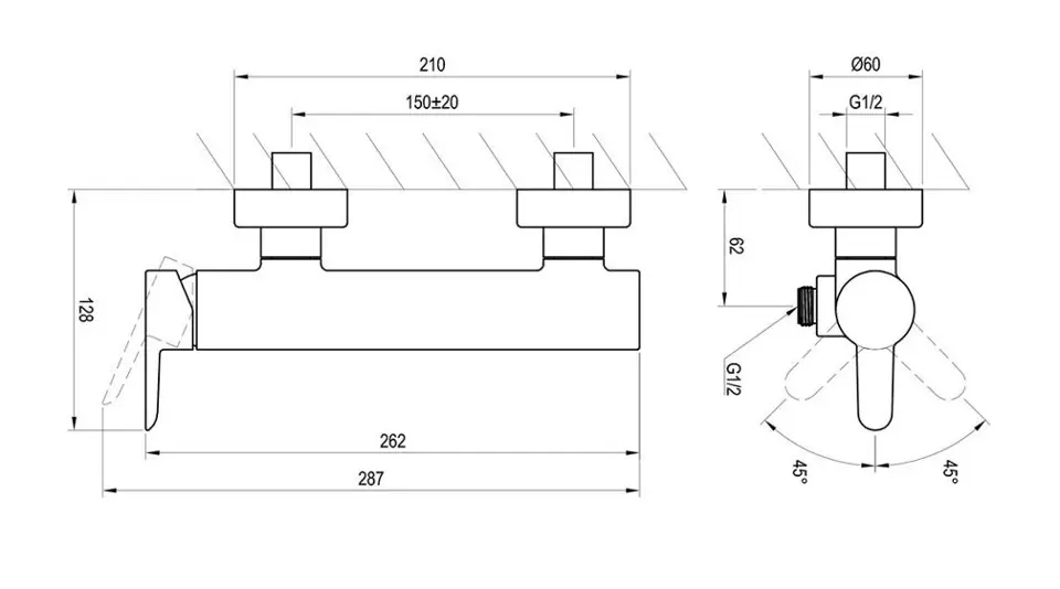 Ravak - Puri - Zuhany csaptelep - X070187 – 2. kép