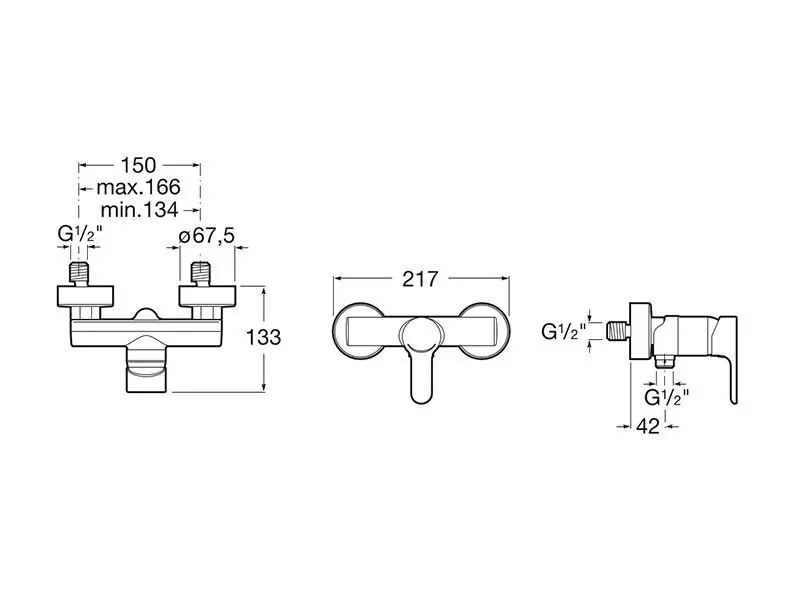 Roca - L20 - Zuhany csaptelep - A5A2109C00 – 2. kép