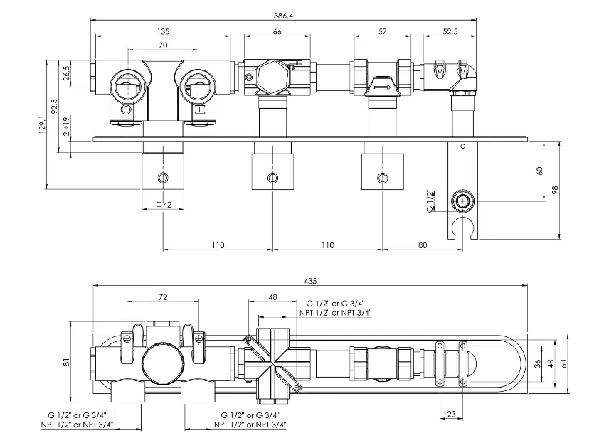 Sapho - Mastermax - Zuhany csaptelep - MB453 – 2. kép