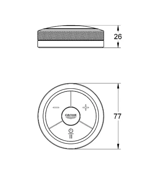 Grohe - Digital - Egyéb kád kiegészítők - 36309000 – 2. kép