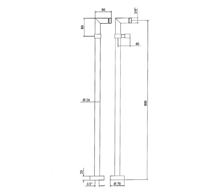 Sapho - Reitano Rubinetteria Airtech - Egyéb kád kiegészítők - 9881 – 2. kép