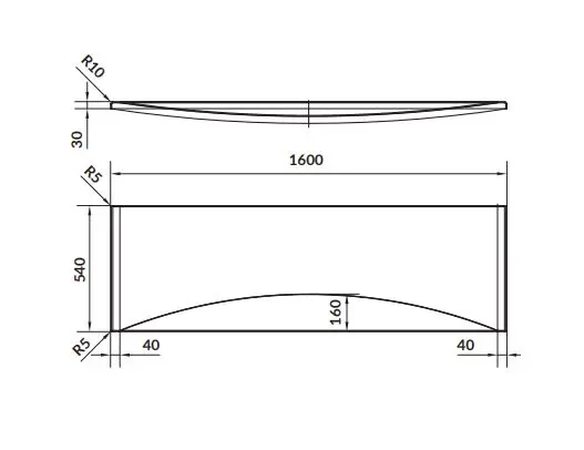 Cersanit - Kád előlap - S401-045 – 2. kép