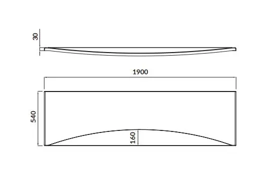 Cersanit - Kád előlap - S401-114 – 2. kép