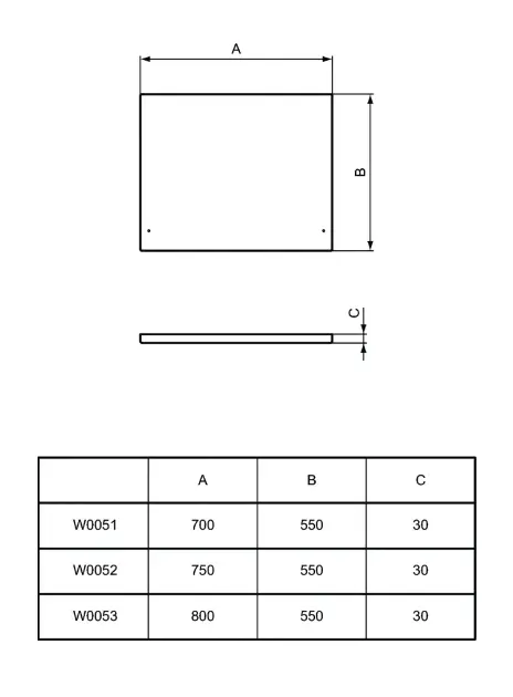 Ideal Standard - Simplicity - Kád előlap - W005101 – 2. kép