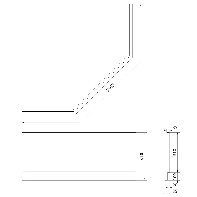 Polysan - Equipment and accessories - Kád előlap - 98813 – 2. kép