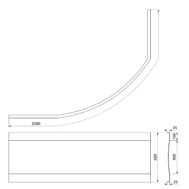 Polysan - Tandem - Kád előlap - 96813 – 2. kép