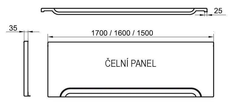 Ravak - Bath panels - Kád előlap - CZ001P0A00 – 3. kép