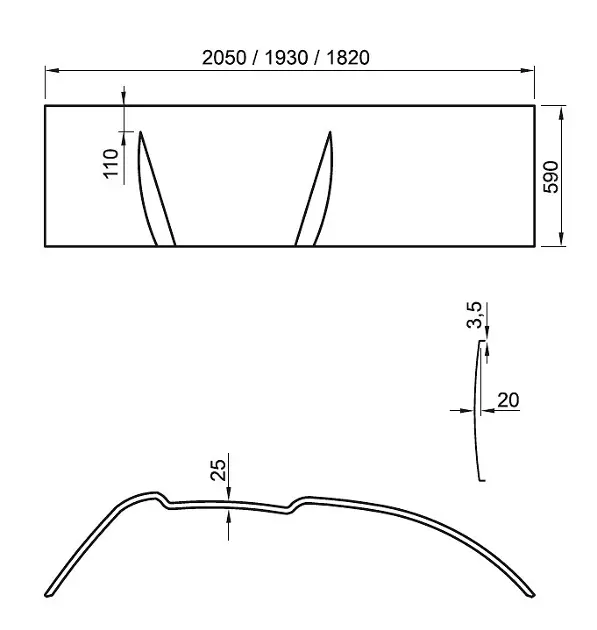 Ravak - Bath panels - Kád előlap - CZ45100000 – 2. kép