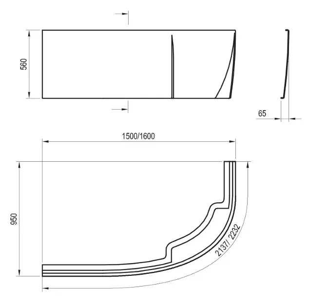 Ravak - Bath panels - Kád előlap - CZ57100A00 – 2. kép