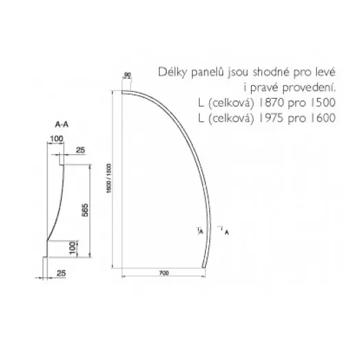 Ravak - Bath panels - Kád előlap - CZI1000A00 – 2. kép
