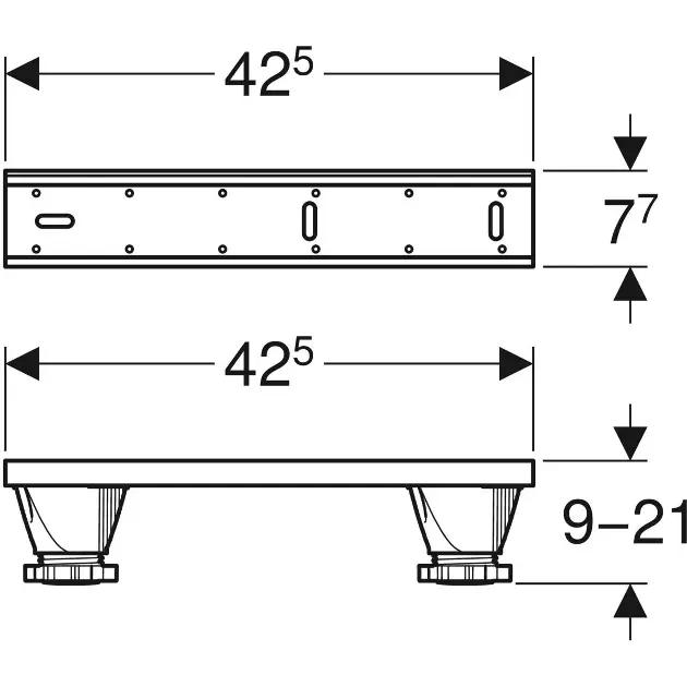 Geberit - Equipment and accessories - Kád lábak - 554.910.00.1 – 2. kép