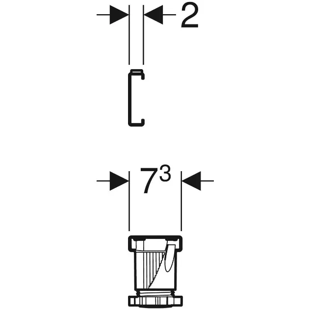 Geberit - Equipment and accessories - Kád lábak - 554.910.00.1 – 3. kép