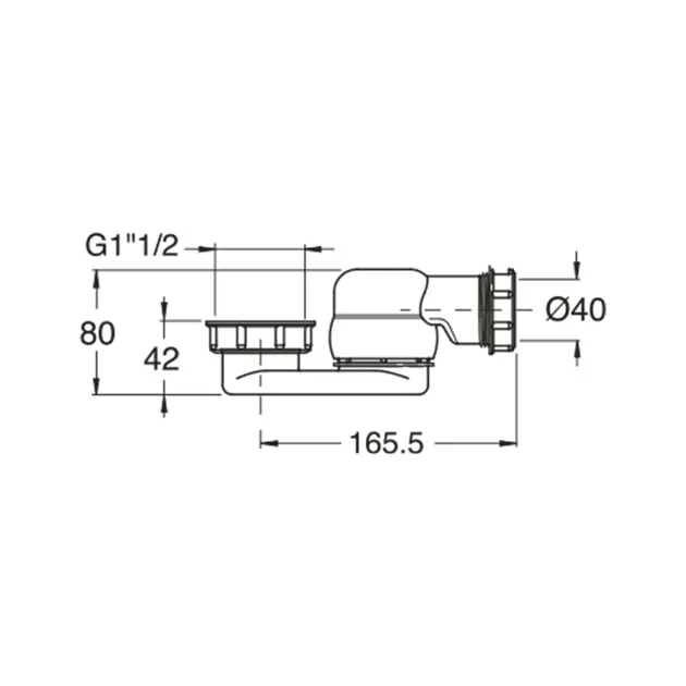 Polysan - Equipment and accessories - Kád szifon - 71712 – 2. kép