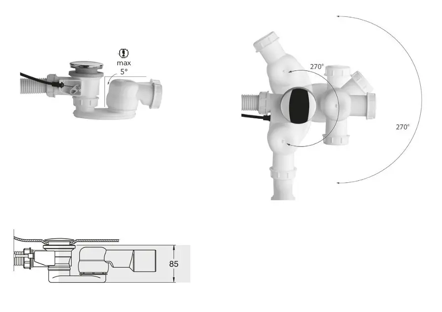 Polysan - Equipment and accessories - Kád szifon - 71712 – 3. kép