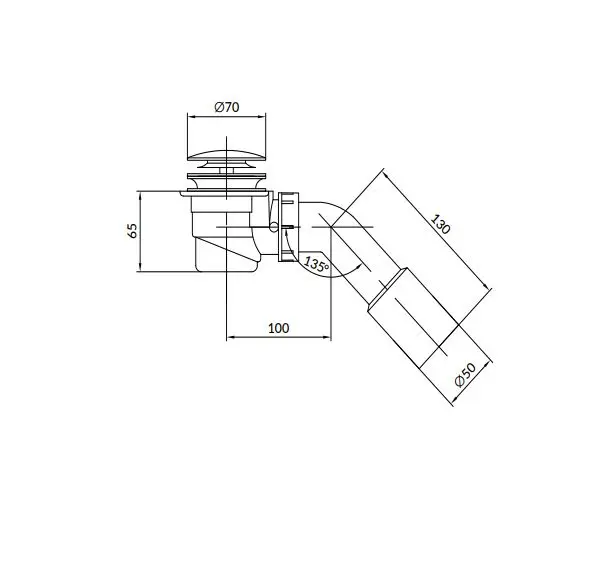 Cersanit - Crea - Kádlefolyó- és túlfolyó szett - S904-008 – 2. kép