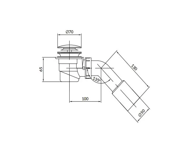 Cersanit - Crea - Kádlefolyó- és túlfolyó szett - S904-009 – 2. kép