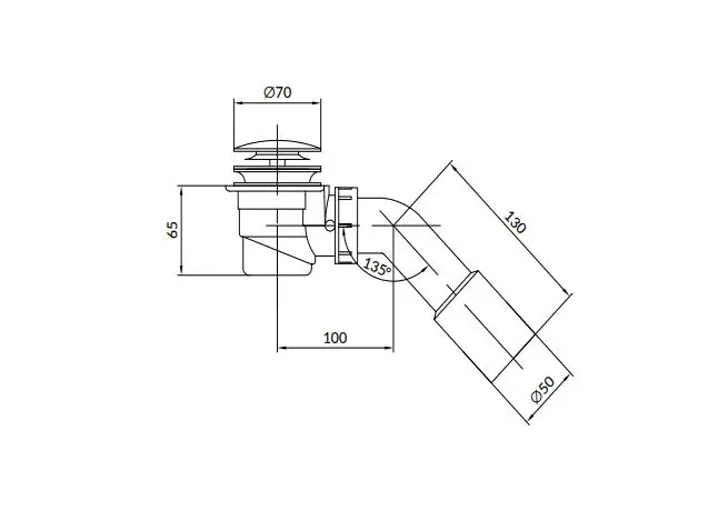 Cersanit - Crea - Kádlefolyó- és túlfolyó szett - S904-013 – 2. kép