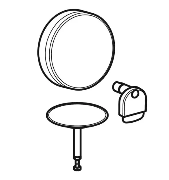 Geberit - Equipment and accessories - Kádlefolyó- és túlfolyó szett - 150.481.KJ.1 – 2. kép