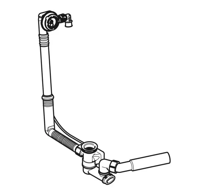 Geberit - Equipment and accessories - Kádlefolyó- és túlfolyó szett - 150.700.00.6 – 3. kép