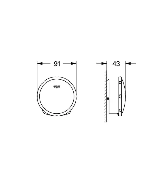 Grohe - Talentofill - Kádlefolyó- és túlfolyó szett - 19952000 – 2. kép