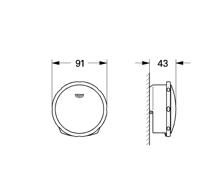 Grohe - Talentofill - Kádlefolyó- és túlfolyó szett - 19952DC0 – 2. kép