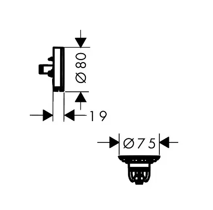 Hansgrohe - Exafill - Kádlefolyó- és túlfolyó szett - 58119000 – 2. kép
