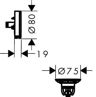 Hansgrohe - Exafill - Kádlefolyó- és túlfolyó szett - 58131000 – 2. kép