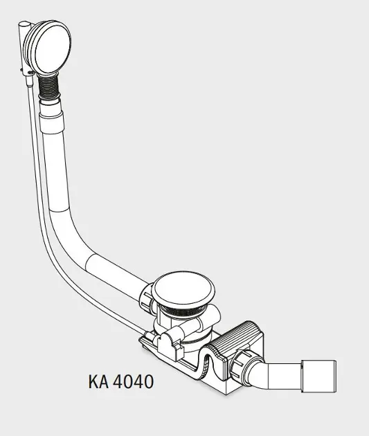 Kaldewei - Accessories - Kádlefolyó- és túlfolyó szett - 687772080001 – 2. kép
