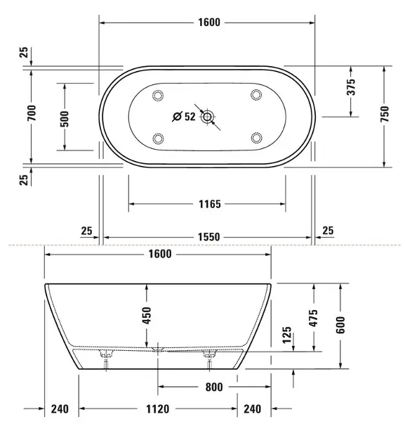 Duravit - D-Neo - Fürdőkád - 700486000000000 – 2. kép