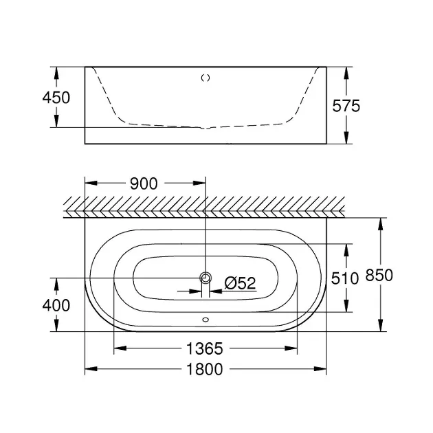 Grohe - Essence - Fürdőkád - 39622000 – 2. kép