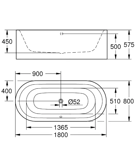 Grohe - Essence - Fürdőkád - 39729000 – 2. kép