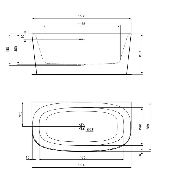 Ideal Standard - Dea - Fürdőkád - T546501 – 2. kép