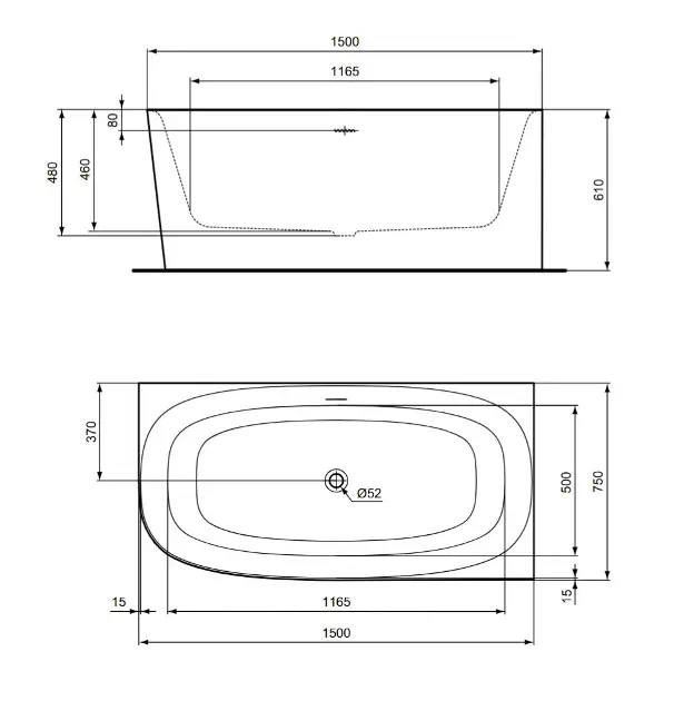 Ideal Standard - Dea - Fürdőkád - T546601 – 2. kép