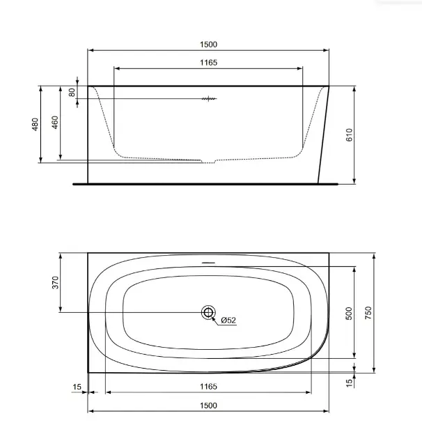 Ideal Standard - Dea - Fürdőkád - T546701 – 2. kép