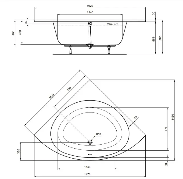 Ideal Standard - i.Life - Fürdőkád - T476601 – 2. kép