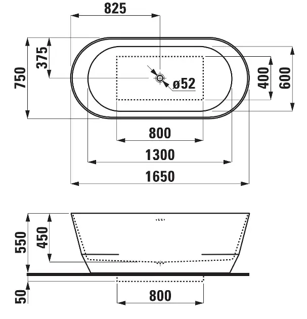 Laufen - Pro - Fürdőkád - H2399520000001 – 2. kép
