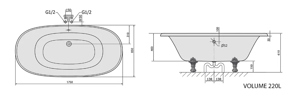 Polysan - Bathtubs - Fürdőkád - 10231 – 2. kép
