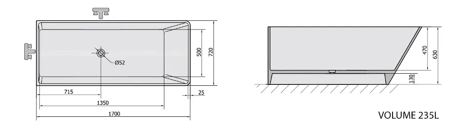 Polysan - Bathtubs - Fürdőkád - 10613 – 2. kép