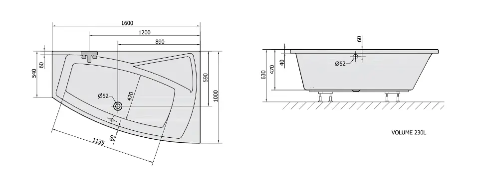 Polysan - Bathtubs - Fürdőkád - 12611 – 2. kép