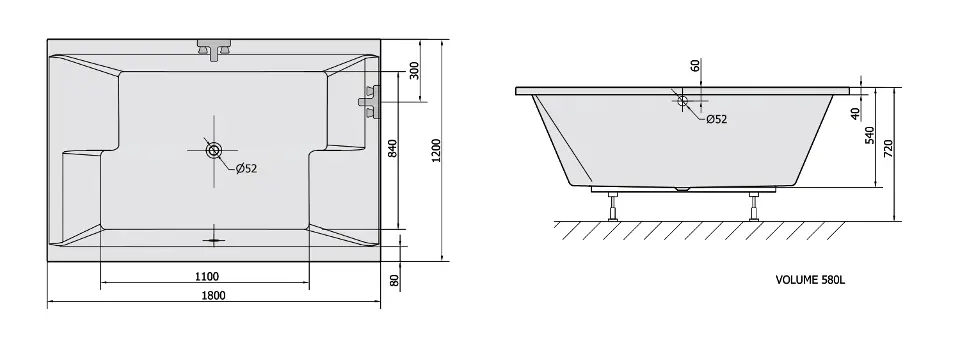 Polysan - Bathtubs - Fürdőkád - 13711 – 2. kép
